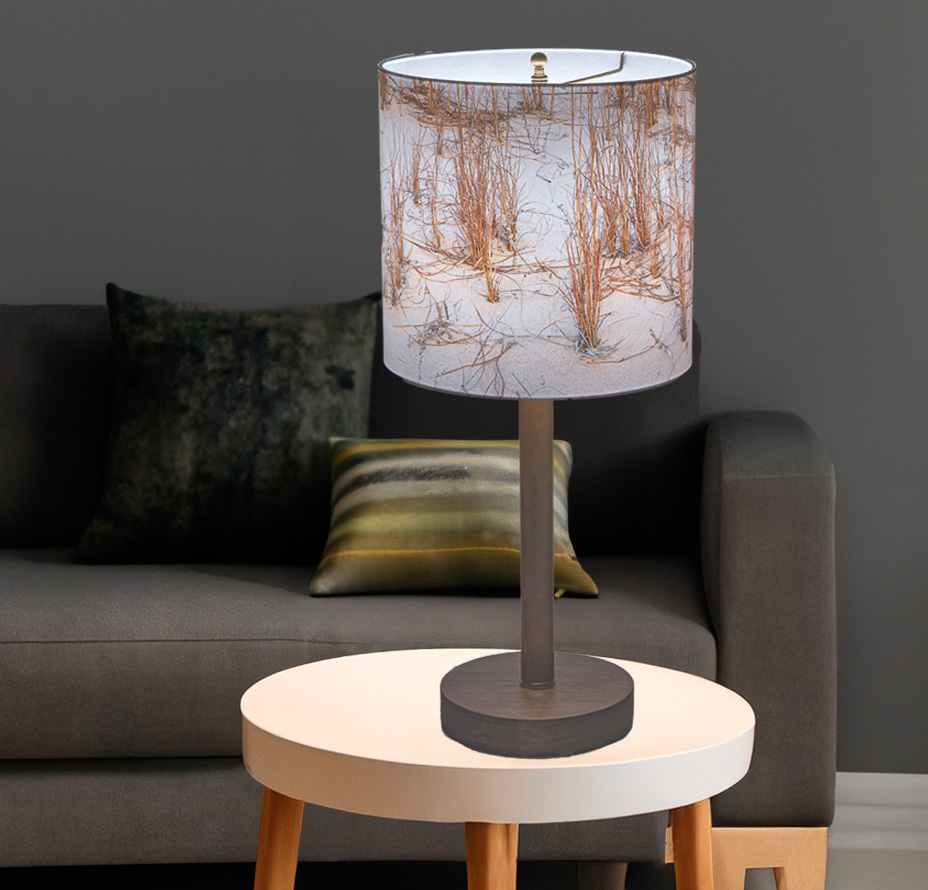 Our standard table lamp base has a clean modern look